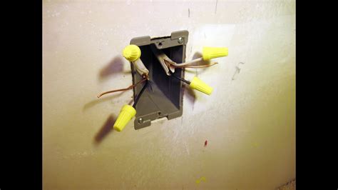 electrical box in drywall|installing electrical box on drywall.